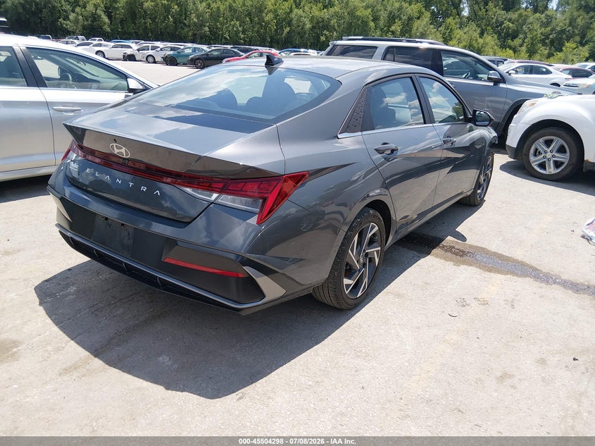 2025 Hyundai Elantra VIN KMHLS4DGXSU894070 IAAI salvage auction — FRONT END, Salvage Title, sold $7,300 on 2026-08-21 (photo 4)