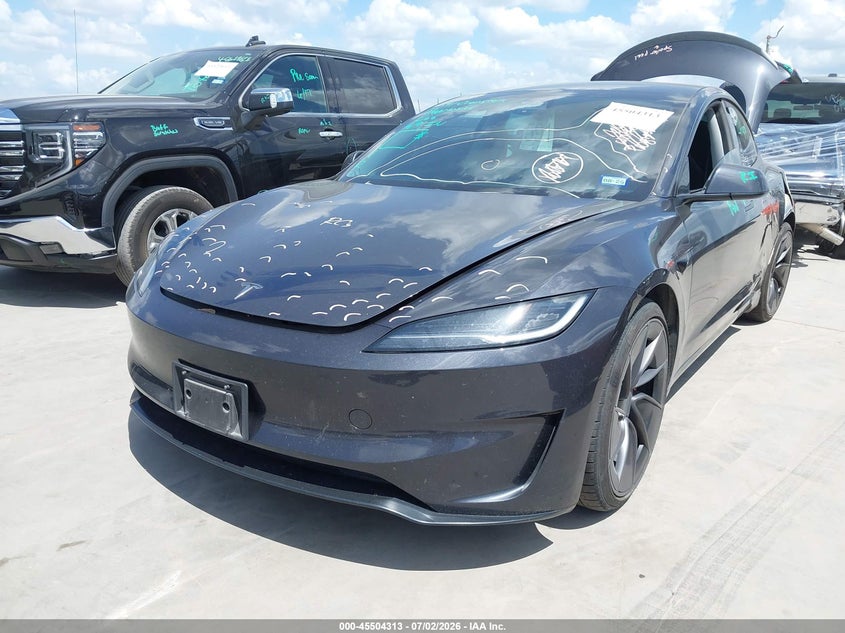 2024 Tesla Model 3 VIN 5YJ3E1ET3RF829831 IAAI salvage auction — LEFT SIDE, Original (Texas), sold $16,100 on 2026-08-19 (photo 2)