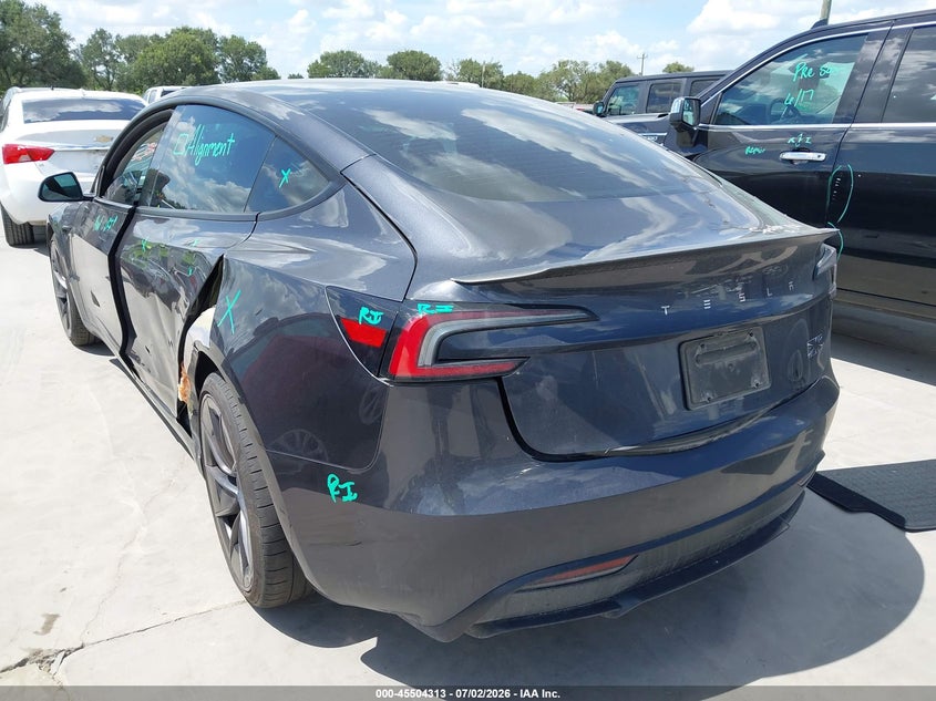 2024 Tesla Model 3 VIN 5YJ3E1ET3RF829831 IAAI salvage auction — LEFT SIDE, Original (Texas), sold $16,100 on 2026-08-19 (photo 3)
