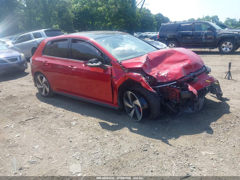 2023 Volkswagen Golf gti VIN WVW6A7CD4PW120213 IAAI salvage auction — FRONT & REAR, Mv-907A (New York), sold $800 on 2026-08-18 (photo 1)