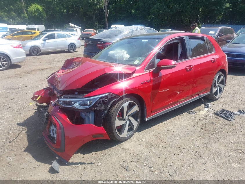 2023 Volkswagen Golf gti VIN WVW6A7CD4PW120213 IAAI salvage auction — FRONT & REAR, Mv-907A (New York), sold $800 on 2026-08-18 (photo 2)