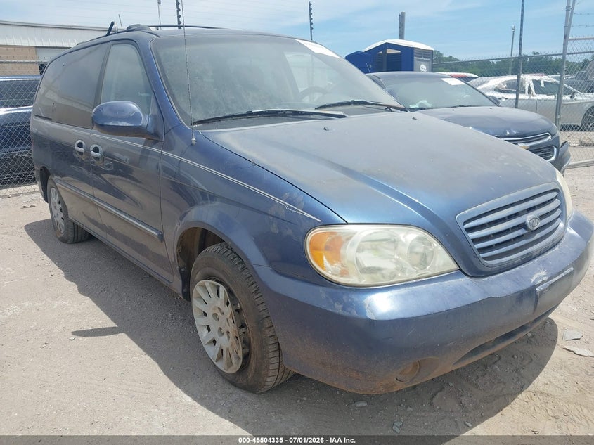 2003 Kia SEDONA VIN KNDUP131X36433835 IAAI salvage auction — NORMAL WEAR, Clear (Oklahoma), sold $300 on 2026-07-15 (photo 1)