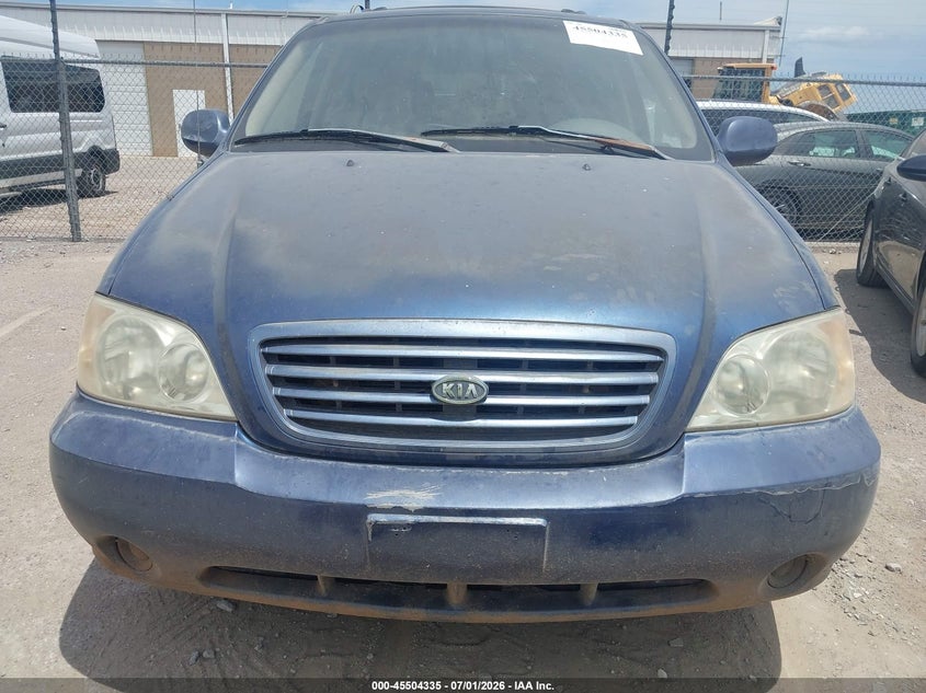 2003 Kia SEDONA VIN KNDUP131X36433835 IAAI salvage auction — NORMAL WEAR, Clear (Oklahoma), sold $300 on 2026-07-15 (photo 6)