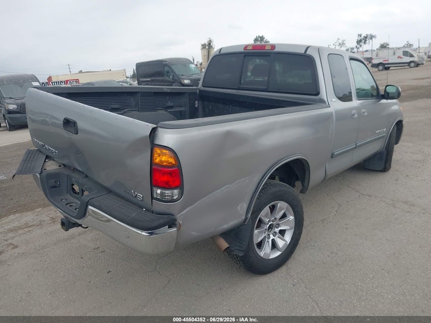 2004 Toyota Tundra VIN 5TBRT34154S441556 IAAI salvage auction — REAR END, Salvage (California), sold $925 on 2026-07-15 (photo 4)