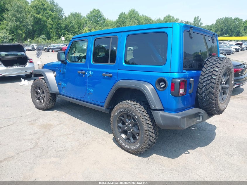 2022 Jeep Wrangler / VIN 1C4HJXDG8NW211810 IAAI salvage auction — RIGHT FRONT, Salvage (Connecticut), sold $11,200 on 2026-07-30 (photo 3)