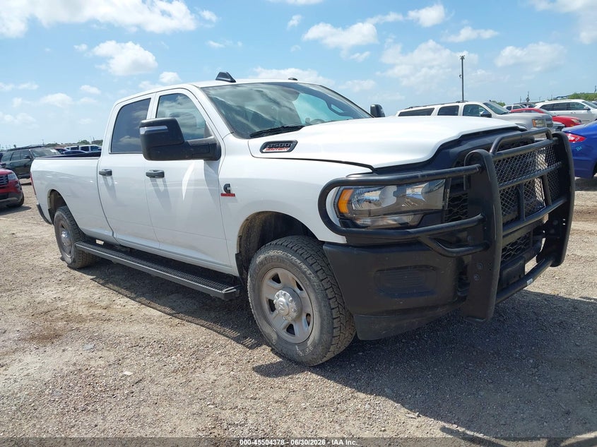 2023 Ram 3500 VIN 3C63R3GL2PG546008 IAAI salvage auction — FRONT END, Enterprise Vehicles Clear Only (Texas), sold $21,950 on 2026-08-03 (photo 1)