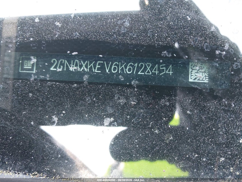 2019 Chevrolet Equinox VIN 2GNAXKEV6K6128454 IAAI salvage auction — LEFT SIDE, Salvage (Georgia), sold $1,750 on 2026-07-23 (photo 9)
