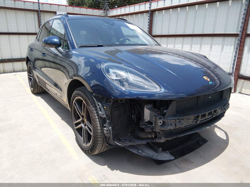 2021 Porsche Macan VIN WP1AA2A5XMLB17188 IAAI salvage auction — LEFT FRONT, Original (Texas), sold $14,200 on 2026-08-15 (photo 1)