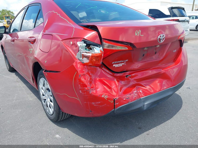 2018 Toyota Corolla VIN 5YFBURHE4JP786488 IAAI salvage auction — REAR END, Salvage Title, sold $2,100 on 2026-07-20 (photo 6)