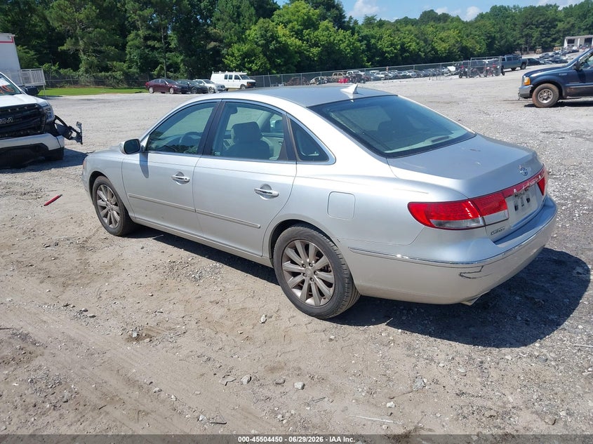 2009 Hyundai Azera VIN KMHFC46F19A339986 IAAI salvage auction — RIGHT FRONT, Salvage (Georgia), sold $450 on 2026-07-24 (photo 3)