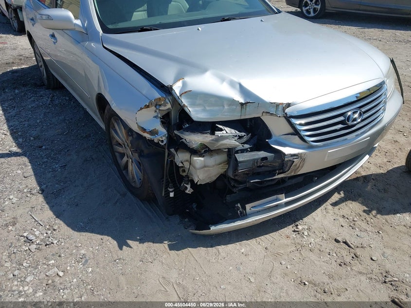2009 Hyundai Azera VIN KMHFC46F19A339986 IAAI salvage auction — RIGHT FRONT, Salvage (Georgia), sold $450 on 2026-07-24 (photo 6)