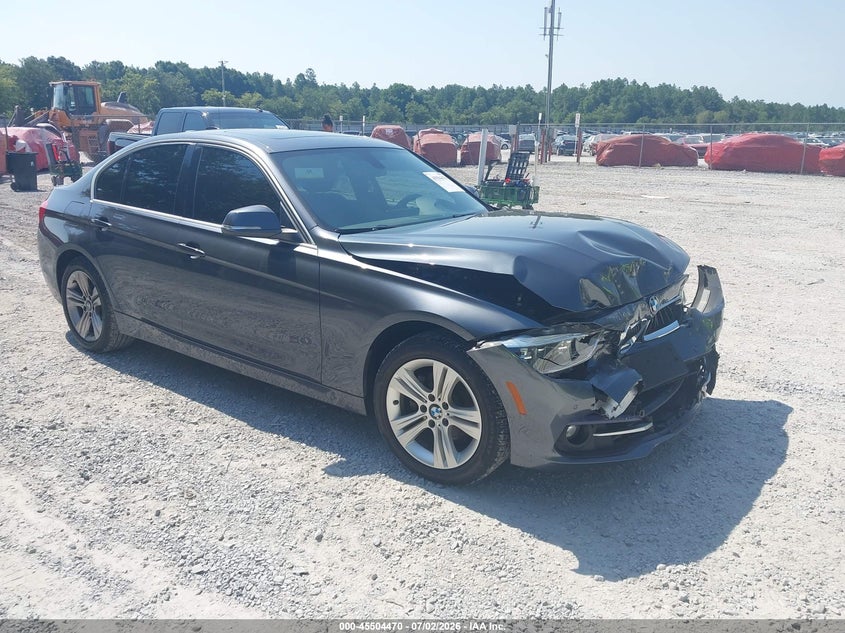 2017 BMW 3er VIN WBA8D9G37HNU64801 IAAI salvage auction — FRONT END, Salvage Title, sold $5,000 on 2026-08-21 (photo 1)