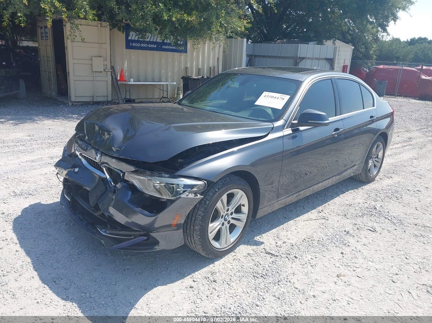 2017 BMW 3er VIN WBA8D9G37HNU64801 IAAI salvage auction — FRONT END, Salvage Title, sold $5,000 on 2026-08-21 (photo 2)