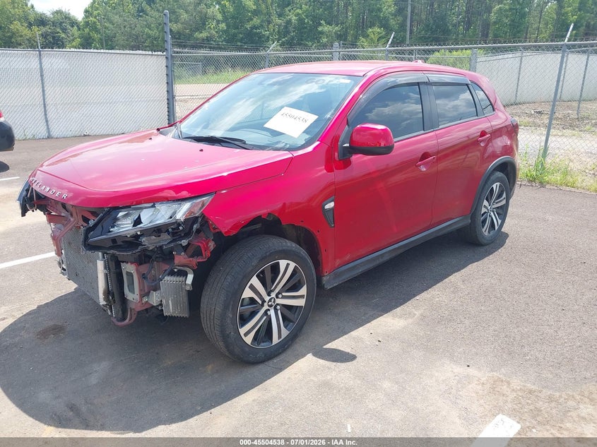2024 Mitsubishi Outlander VIN JA4ARUAU1RU023872 IAAI salvage auction — FRONT END, Nrc Lienholder Repossession Paperwork (Mississippi), sold $3,550 on 2026-07-23 (photo 2)