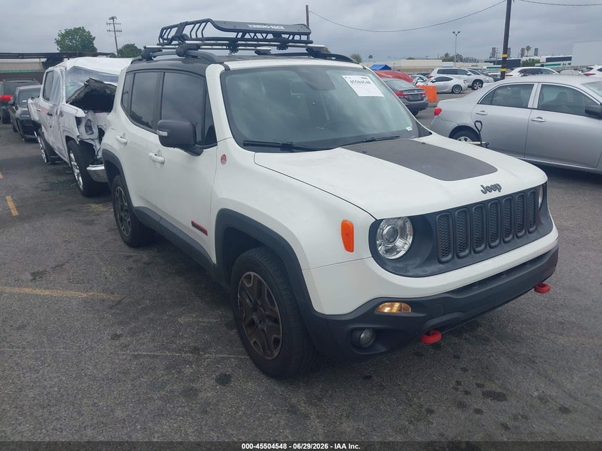 2017 Jeep Renegade VIN ZACCJBCB6HPG39170 IAAI salvage auction — SIDE, Salvage (California), sold $3,200 on 2026-07-08 (photo 1)