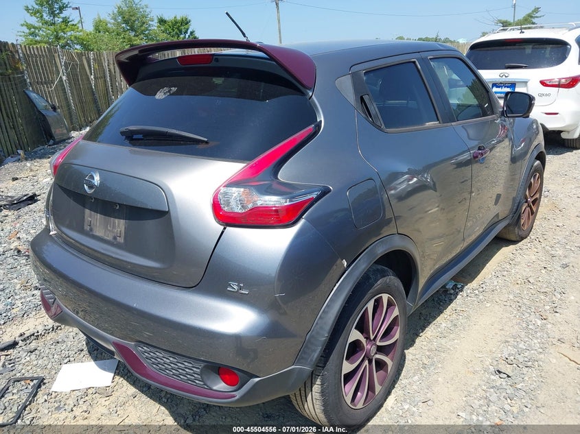 2015 Nissan Juke VIN JN8AF5MRXFT501580 IAAI salvage auction — NORMAL WEAR, Clear (Florida), sold $575 on 2026-07-13 (photo 4)