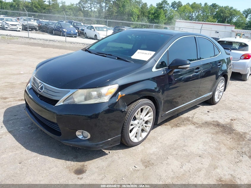 2010 Lexus Hs 250h VIN JTHBB1BA9A2034487 IAAI salvage auction — NORMAL WEAR, Clear (California), sold $875 on 2026-07-24 (photo 2)
