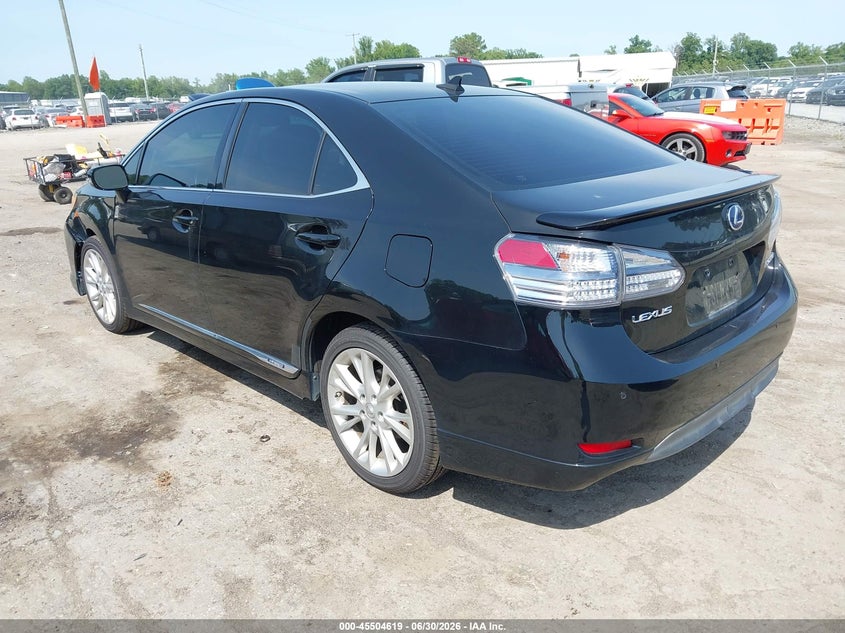 2010 Lexus Hs 250h VIN JTHBB1BA9A2034487 IAAI salvage auction — NORMAL WEAR, Clear (California), sold $875 on 2026-07-24 (photo 3)