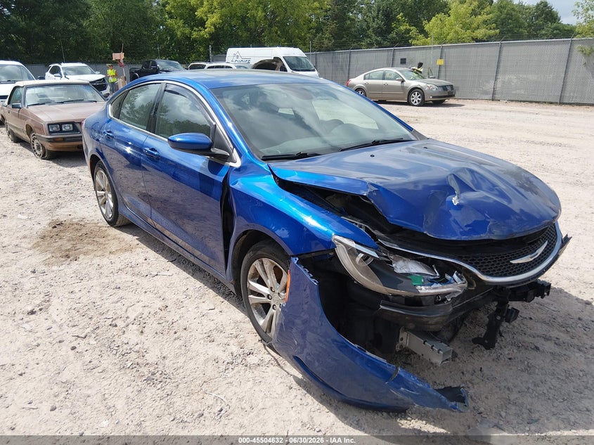 2015 Chrysler 200 VIN 1C3CCCAGXFN730970 IAAI salvage auction — FRONT END, Salvage Title, sold $275 on 2026-07-22 (photo 1)
