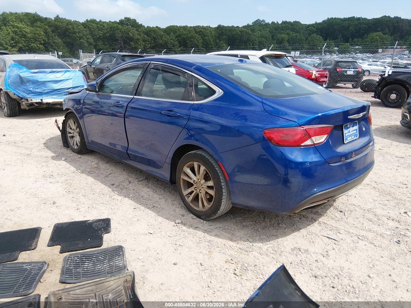 2015 Chrysler 200 VIN 1C3CCCAGXFN730970 IAAI salvage auction — FRONT END, Salvage Title, sold $275 on 2026-07-22 (photo 3)