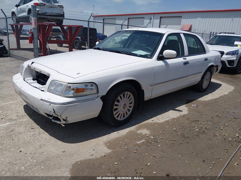 2008 Mercury Grand marquis VIN 2MEFM75V28X623353 IAAI salvage auction — FRONT END, Salvage (Kansas), sold $350 on 2026-07-24 (photo 2)