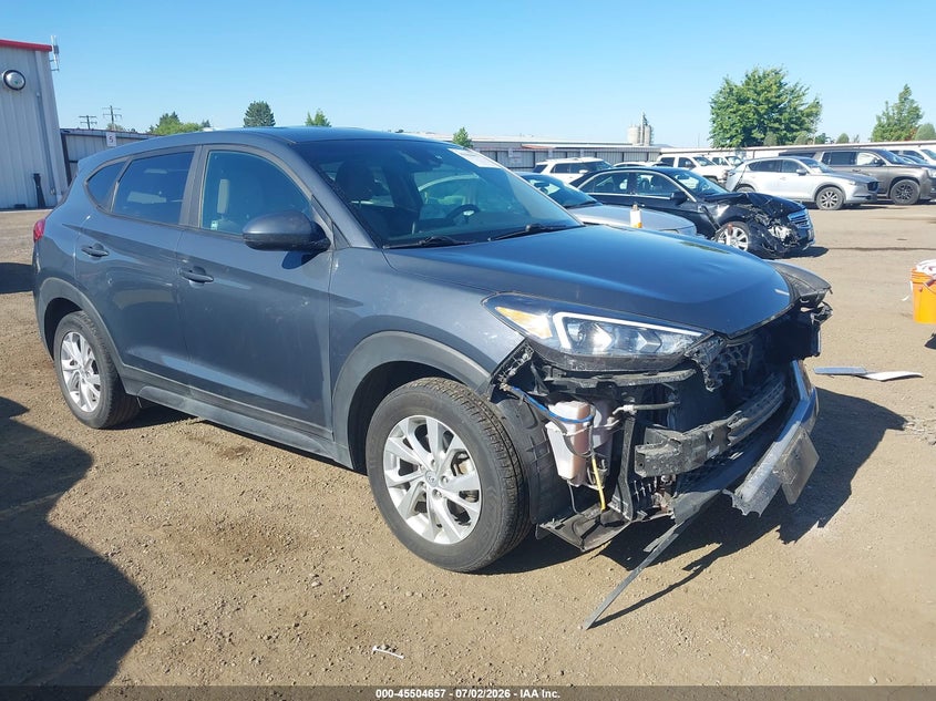 2021 Hyundai Tucson VIN KM8J23A40MU385815 IAAI salvage auction — FRONT END, Salvage Title, sold $3,250 on 2026-07-31 (photo 1)