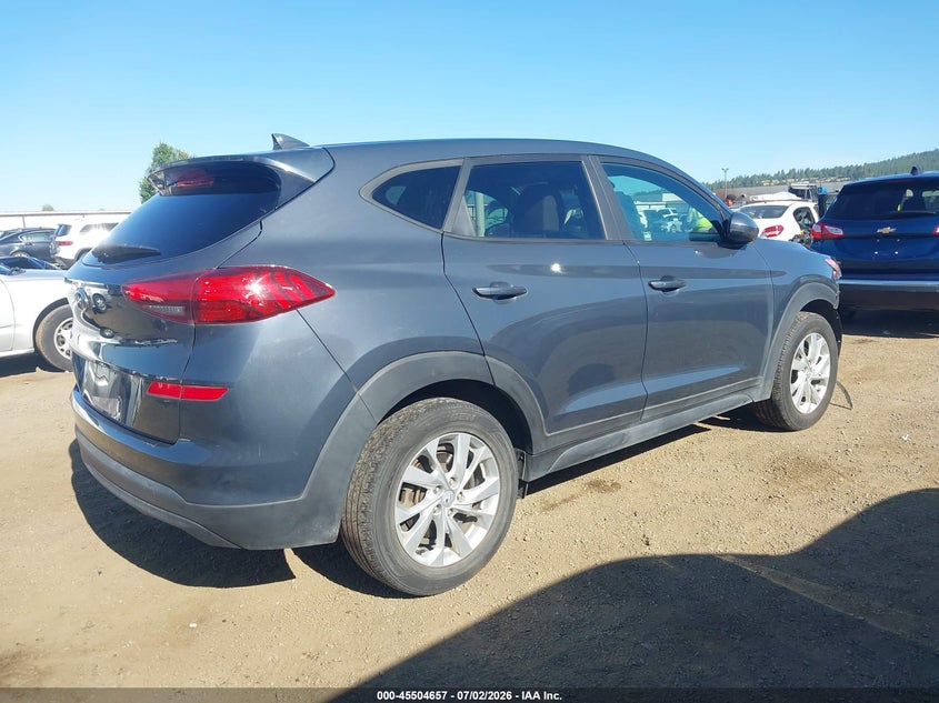 2021 Hyundai Tucson VIN KM8J23A40MU385815 IAAI salvage auction — FRONT END, Salvage Title, sold $3,250 on 2026-07-31 (photo 4)