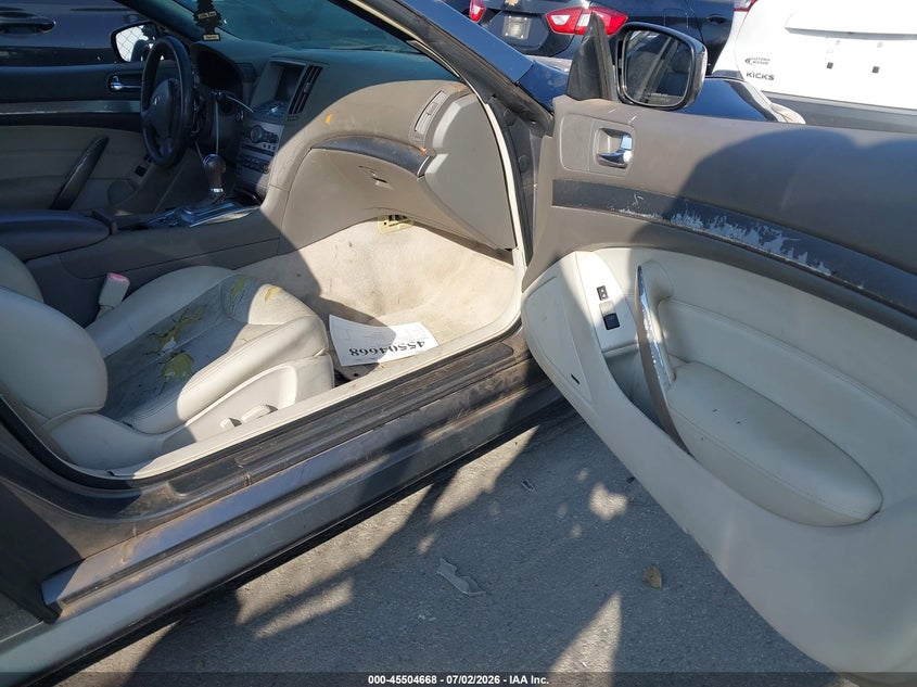 2012 Infiniti G VIN JN1CV6EK7CM420043 IAAI salvage auction — NORMAL WEAR, Clear (Michigan), sold $25 on 2026-07-29 (photo 5)