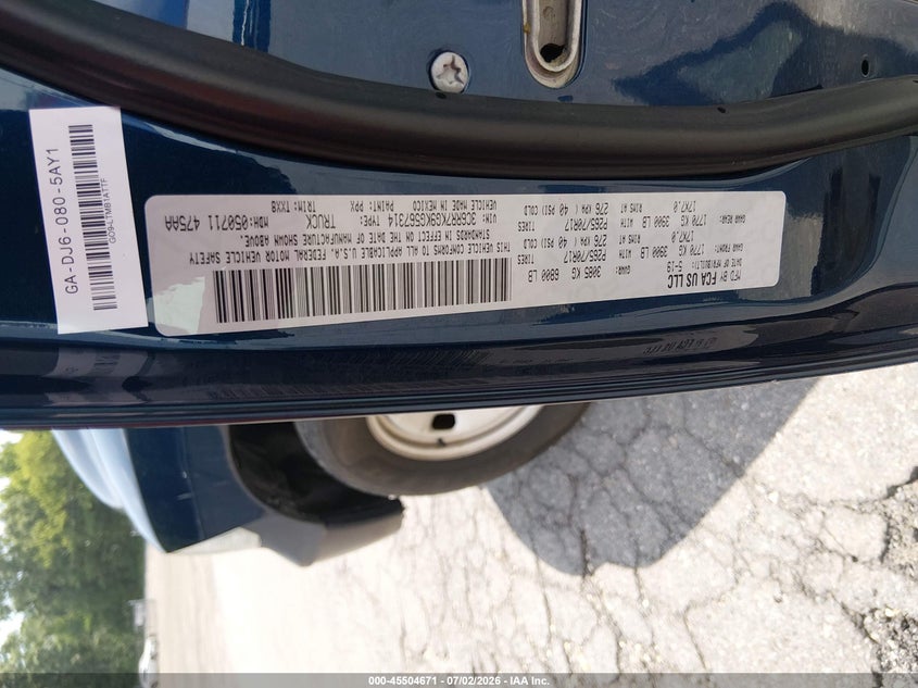 2019 Ram 1500 VIN 3C6RR7KG9KG567314 IAAI salvage auction — NORMAL WEAR, Sf97 (Maryland), sold $16,100 on 2026-08-18 (photo 9)