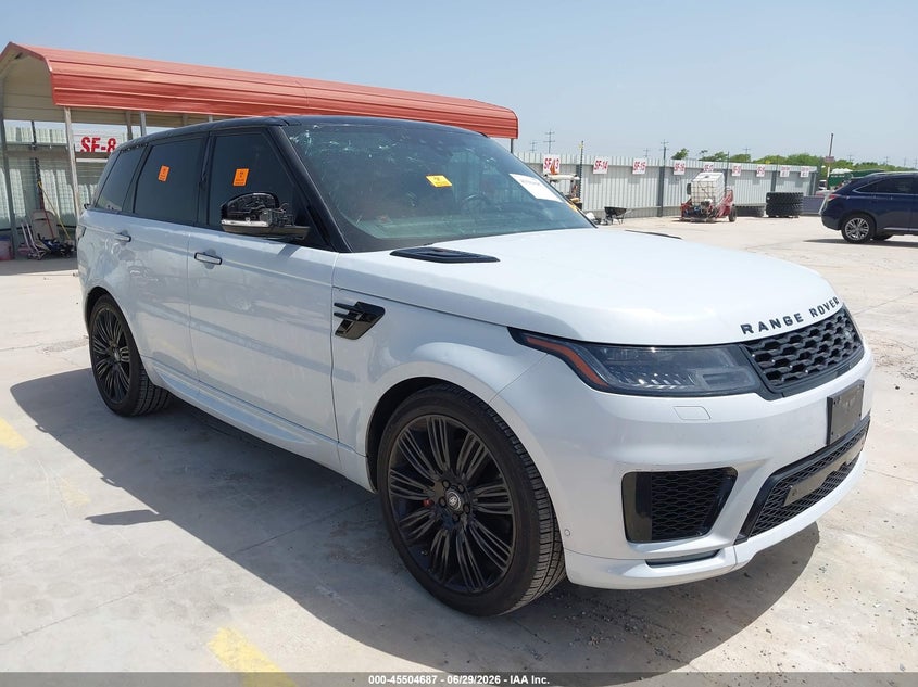 2019 Land rover Range rover sport VIN SALWV2SV0KA843122 IAAI salvage auction — HAIL, Salvage (Texas), sold $13,600 on 2026-07-20 (photo 1)