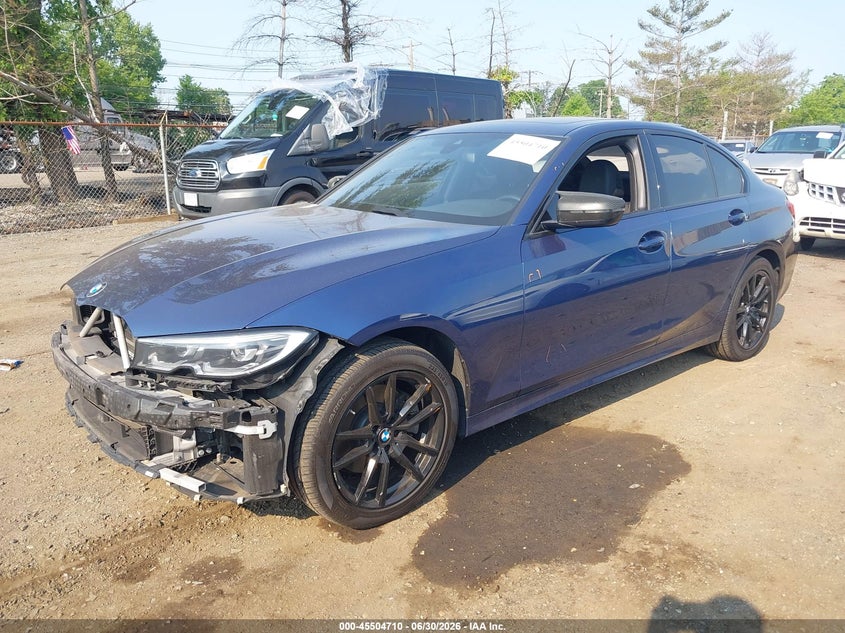 2021 BMW 3er VIN 3MW5R7J02M8B51126 IAAI salvage auction — FRONT END, Wait Title, sold $10,900 on 2026-09-14 (photo 2)