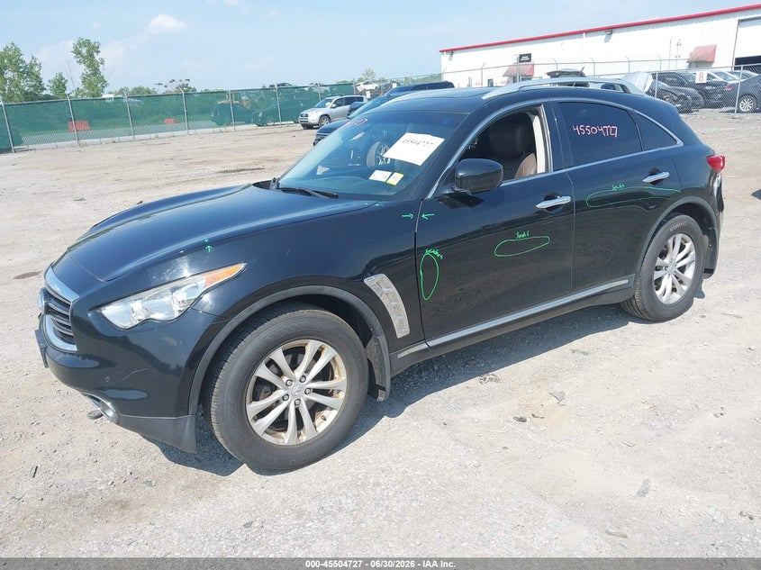 2012 Infiniti Fx VIN JN8AS1MW2CM151314 IAAI salvage auction — RIGHT FRONT, Mv-907A (New York), sold $1,000 on 2026-07-21 (photo 2)