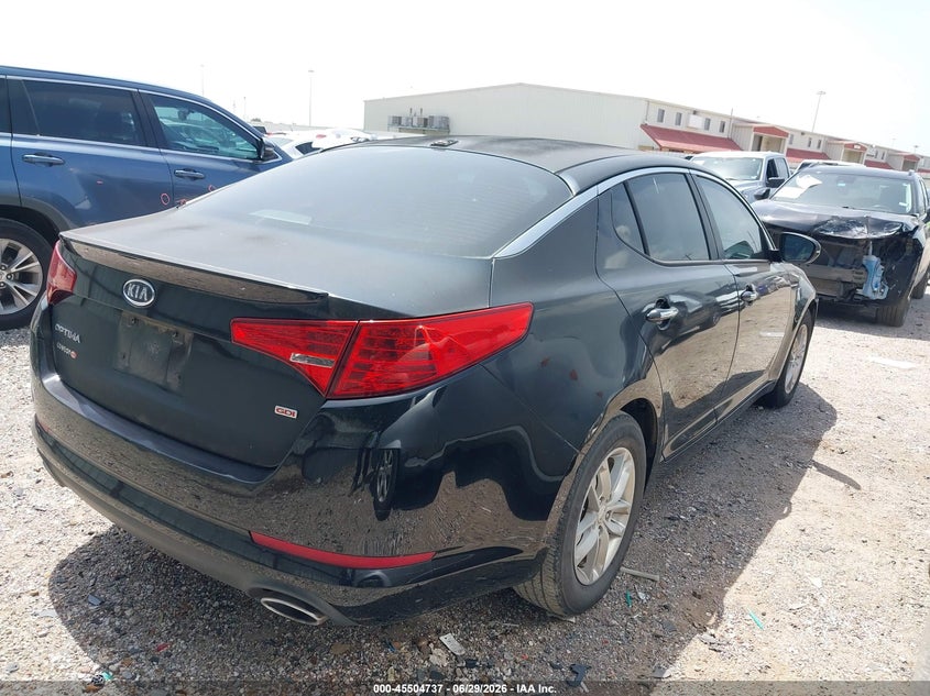 2013 Kia Optima VIN KNAGM4A75D5300029 IAAI salvage auction — NORMAL WEAR, Original (Texas), sold $1,300 on 2026-07-09 (photo 4)