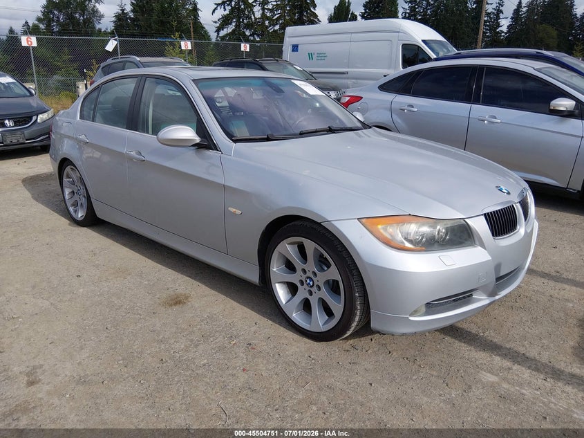 2006 BMW 3 series VIN WBAVB33546AZ87369 IAAI salvage auction — REAR END, Bill Of Sale (Washington), sold $775 on 2026-07-22 (photo 1)