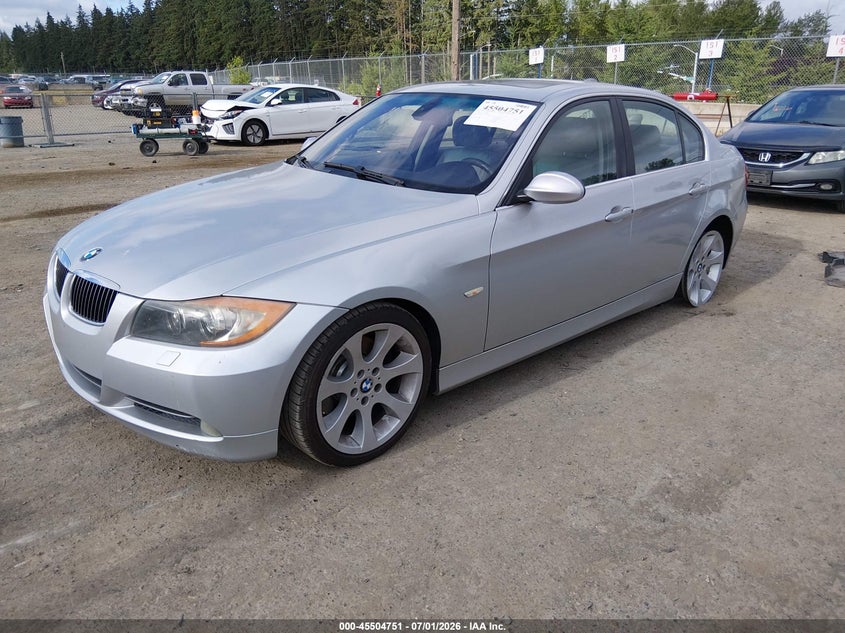 2006 BMW 3 series VIN WBAVB33546AZ87369 IAAI salvage auction — REAR END, Bill Of Sale (Washington), sold $775 on 2026-07-22 (photo 2)