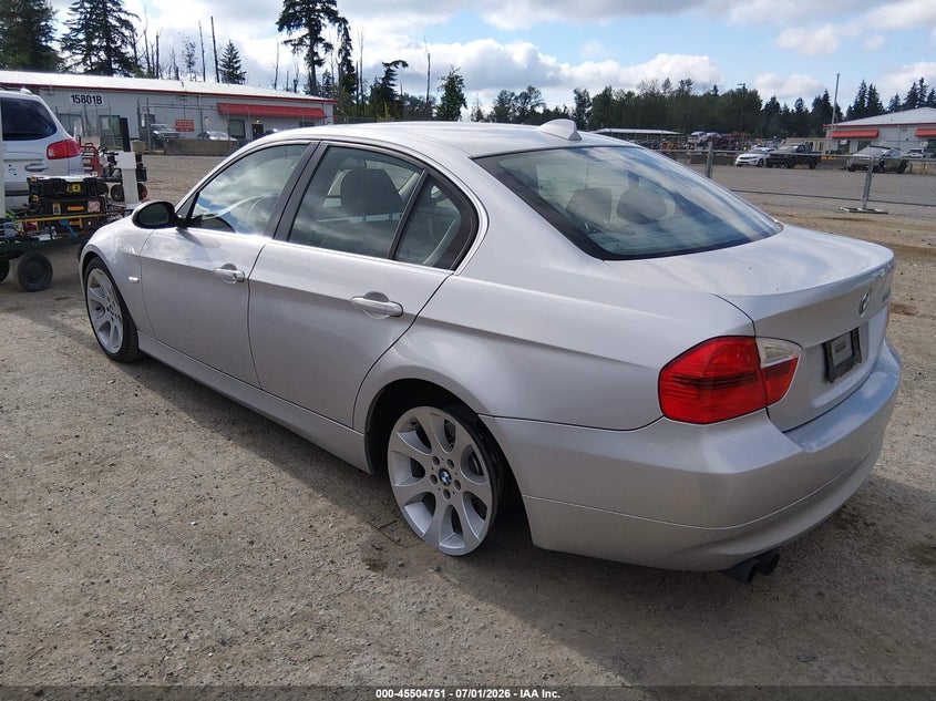 2006 BMW 3 series VIN WBAVB33546AZ87369 IAAI salvage auction — REAR END, Bill Of Sale (Washington), sold $775 on 2026-07-22 (photo 3)