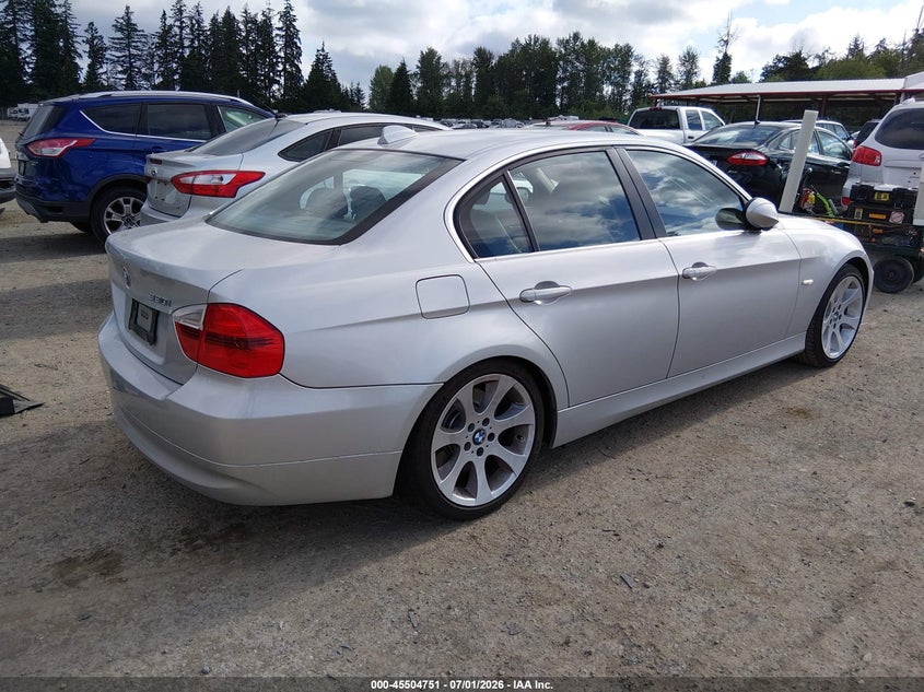 2006 BMW 3 series VIN WBAVB33546AZ87369 IAAI salvage auction — REAR END, Bill Of Sale (Washington), sold $775 on 2026-07-22 (photo 4)