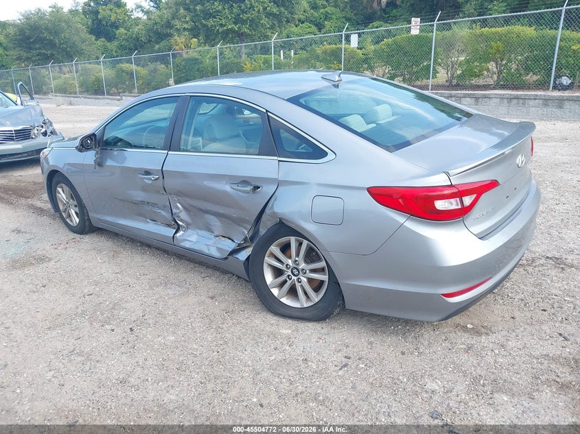 2017 Hyundai Sonata VIN 5NPE24AF5HH441308 IAAI salvage auction — SIDE, Rebuildable (Florida), sold $950 on 2026-07-31 (photo 3)