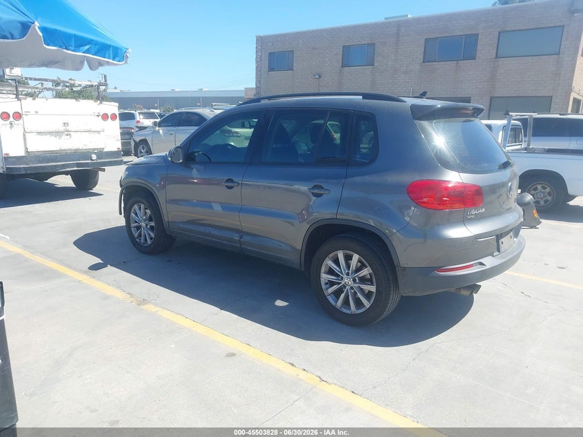 2018 Volkswagen Tiguan VIN WVGAV7AXXJK001653 IAAI salvage auction — FRONT END, Salvage (California), sold $3,075 on 2026-07-13 (photo 3)