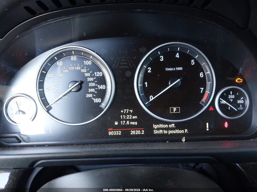 2012 BMW 5er VIN WBAFR7C52CC810195 IAAI salvage auction — SIDE, Salvage (California), sold $1,225 on 2026-07-30 (photo 7)