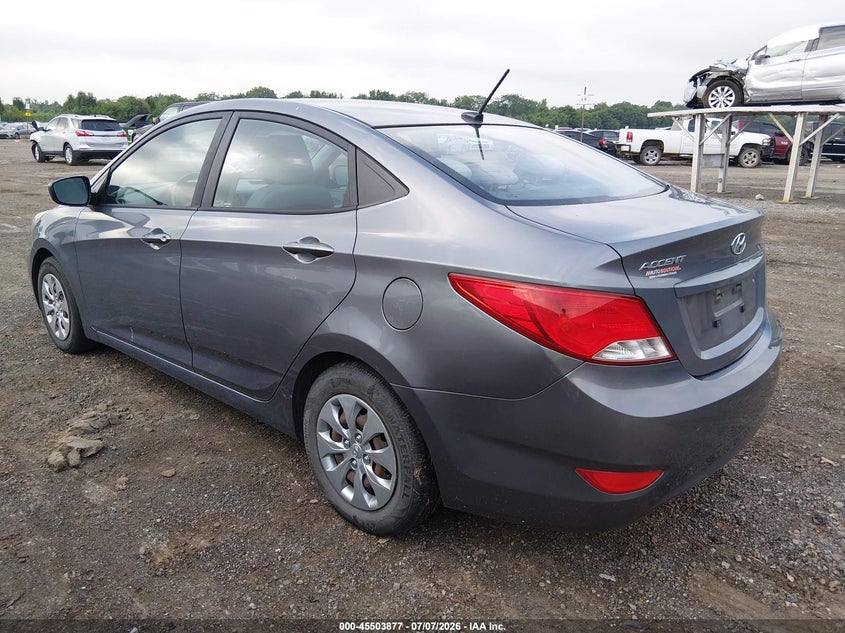 2017 Hyundai Accent VIN KMHCT4AEXHU282069 IAAI salvage auction — NORMAL WEAR, Original (Ohio), sold $875 on 2026-07-29 (photo 3)