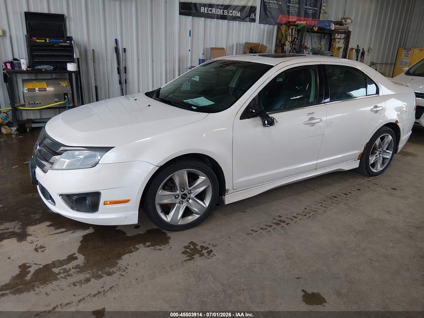 2012 Ford Fusion VIN 3FAHP0KC3CR283879 IAAI salvage auction — SIDE, Salvage Title, sold $300 on 2026-07-22 (photo 2)
