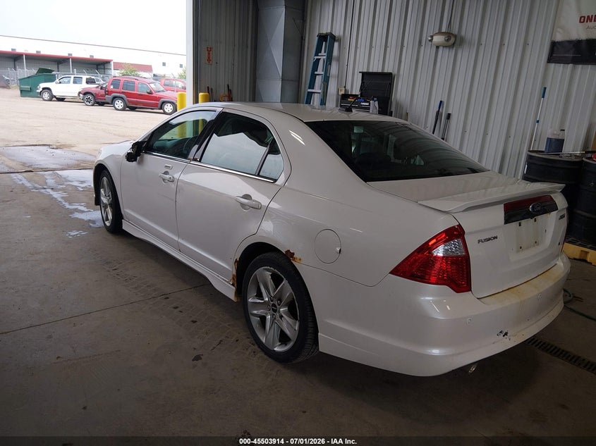2012 Ford Fusion VIN 3FAHP0KC3CR283879 IAAI salvage auction — SIDE, Salvage Title, sold $300 on 2026-07-22 (photo 3)