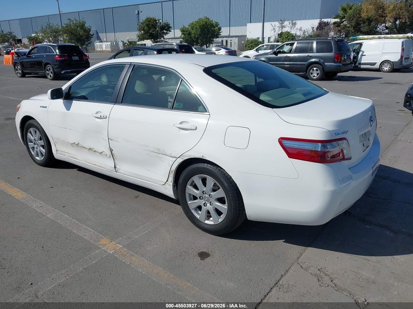 2007 Toyota Camry hybrid VIN JTNBB46KX73017864 IAAI salvage auction — SIDE, Salvage (California), sold $1,800 on 2026-07-10 (photo 3)
