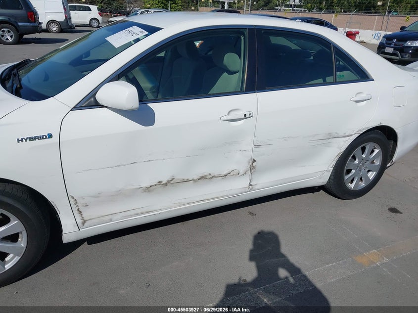 2007 Toyota Camry hybrid VIN JTNBB46KX73017864 IAAI salvage auction — SIDE, Salvage (California), sold $1,800 on 2026-07-10 (photo 6)