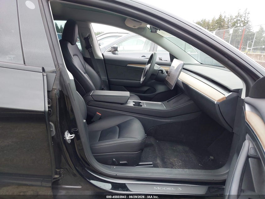 2023 Tesla Model 3 VIN 5YJ3E1EA5PF661685 IAAI salvage auction — SIDE, Salvage Title, sold $9,300 on 2026-07-16 (photo 5)