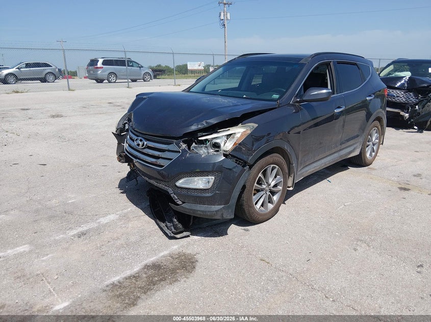 2016 Hyundai Santa fe VIN 5XYZW4LA1GG353756 IAAI salvage auction — NORMAL WEAR, Clear (Missouri), sold $500 on 2026-07-09 (photo 2)