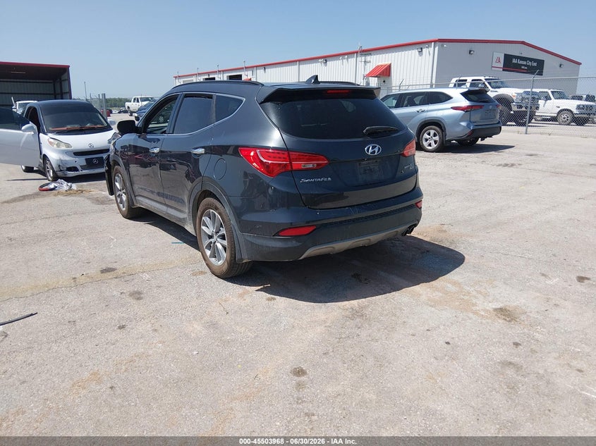 2016 Hyundai Santa fe VIN 5XYZW4LA1GG353756 IAAI salvage auction — NORMAL WEAR, Clear (Missouri), sold $500 on 2026-07-09 (photo 3)