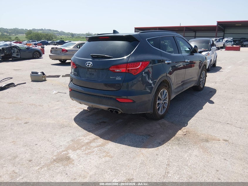 2016 Hyundai Santa fe VIN 5XYZW4LA1GG353756 IAAI salvage auction — NORMAL WEAR, Clear (Missouri), sold $500 on 2026-07-09 (photo 4)