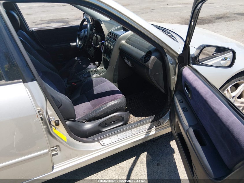 2001 Lexus Is VIN JTHBD182410025301 IAAI salvage auction — FRONT END, Salvage (California), sold $475 on 2026-07-11 (photo 5)